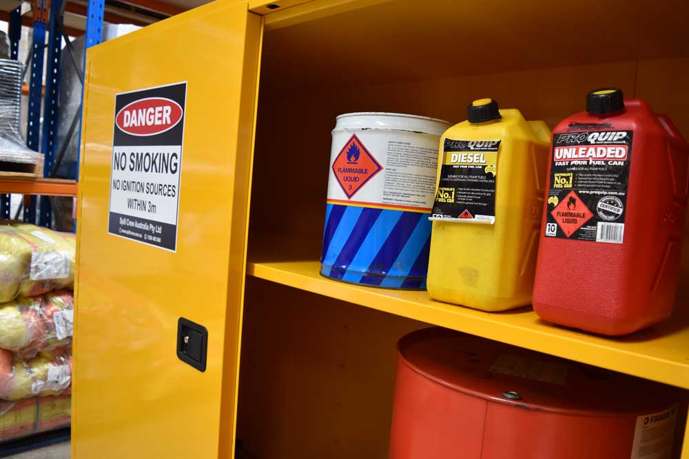 How to safely store Class 3 flammable liquids